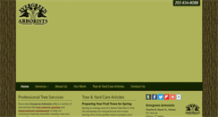 Desktop Screenshot of evergreen-arborists.com
